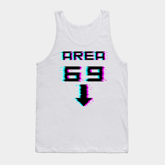 Area 69 Futuristic Style Alien Tank Top by StuSpenceart